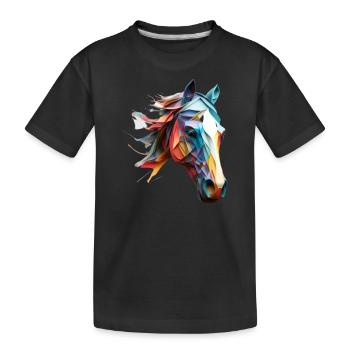 Un cadeau spécial pour les passionnés de chevaux - T-shirt bio Premium Enfant - noir - Devant