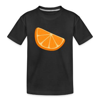 tranche d’orange - T-shirt bio Premium Enfant - noir - Devant
