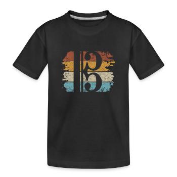 Clé alto, alto, alto, clef - T-shirt bio Premium Enfant - noir - Devant