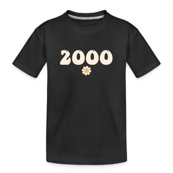 2000 - Gift born in 2000 - Kids' Premium Organic T-Shirt - black - Front