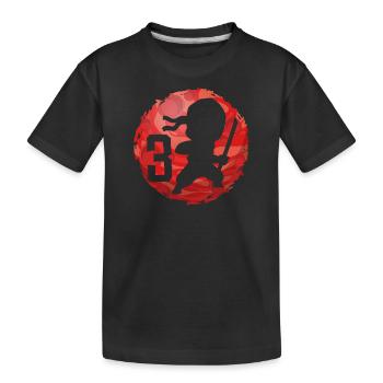 Ninja 3ème anniversaire Garçon 3 ans Enfants - T-shirt bio Premium Enfant - noir - Devant