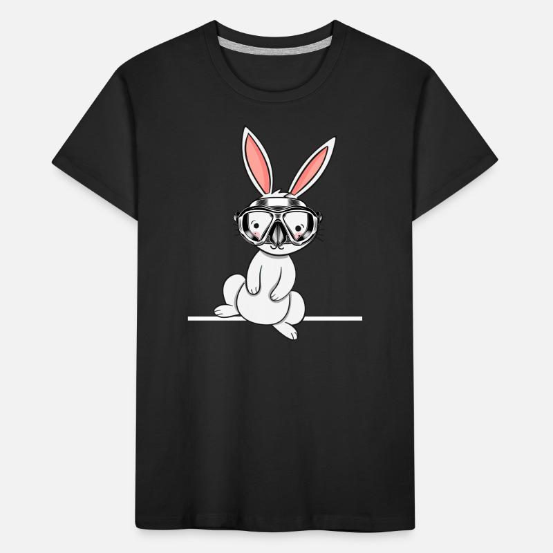 apnée plongée oxygène plongée plongée lapin de plongée T-shirt bio Premium Enfant
