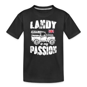 Landy est ma passion - T-shirt bio Premium Enfant - noir - Devant