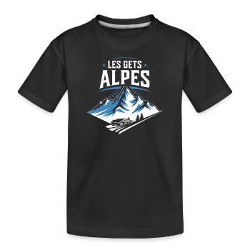 Les Gets - Alpes - T-shirt bio Premium Enfant - noir - Devant