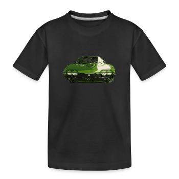 AR MONTREAL Illustration frontat – grün - Kinder Premium Bio T-Shirt - Schwarz - Vorne