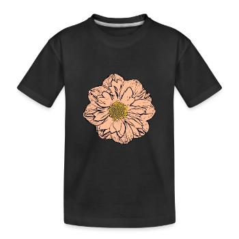 Fleur Pastel Fleurs Fleurs Pastel - T-shirt bio Premium Enfant - noir - Devant