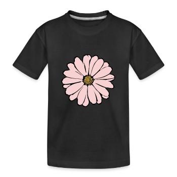 Fleur Rose Fleur Rose Fleurs Rose Fleurs Rose - T-shirt bio Premium Enfant - noir - Devant