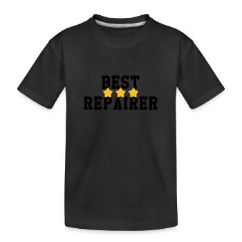 réparateur / réparation / réparer / bricolage - T-shirt bio Premium Enfant - noir - Devant