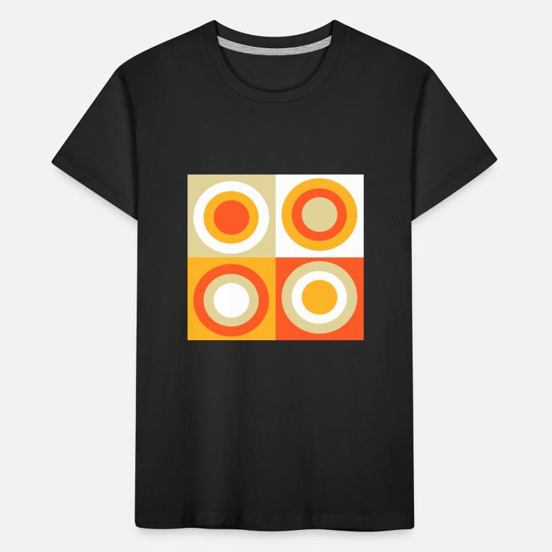 70s Pattern Retro Gift Kids' Premium Organic T-Shirt