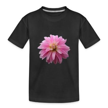 Fleur Rose Rose Fleur Fleurs Rose Rose Fleurs - T-shirt bio Premium Enfant - noir - Devant