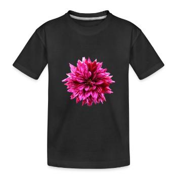 Fleur Rose Rose Fleur Fleurs Rose Rose Fleurs - T-shirt bio Premium Enfant - noir - Devant