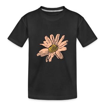 Fleur Pastel Fleurs Fleurs Pastel - T-shirt bio Premium Enfant - noir - Devant