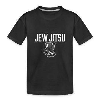 Jitsu Juif Drôle Arts Martiaux Juif BJJ Krav Maga - T-shirt bio Premium Enfant - noir - Devant