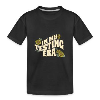 Journée de test à l’ère des tests Enseignement des enseignants - T-shirt bio Premium Enfant - noir - Devant