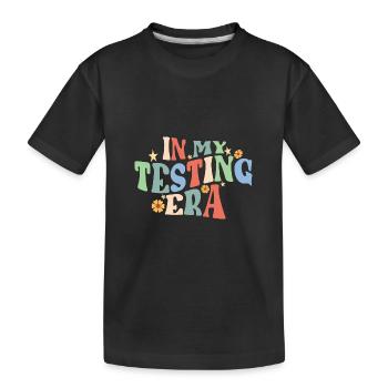 Journée de test à l’ère des tests Enseignement des enseignants - T-shirt bio Premium Enfant - noir - Devant