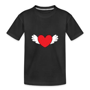 Saint-Valentin, Saint-Valentin, Saint-Valentin - T-shirt bio Premium Enfant - noir - Devant
