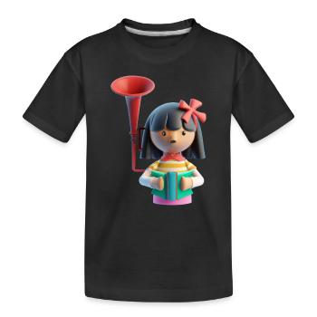 LUSTIG 3 - Kinder Premium Bio T-Shirt - Schwarz - Vorne