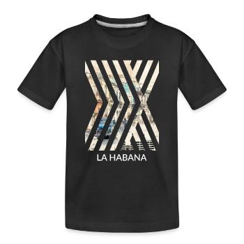 Caribbean Holidays Cuba Travel Havana - Kids' Premium Organic T-Shirt - black - Front