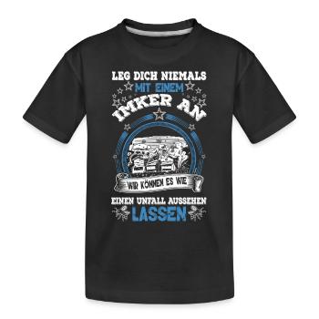 Imker - Kinder Premium Bio T-Shirt - Schwarz - Vorne