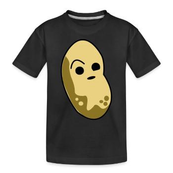 Le pommes de terre critique - T-shirt bio Premium Enfant - noir - Devant