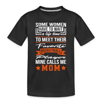 Some Women Joueur de basket-ball Mom - T-shirt bio Premium Enfant - noir - Devant