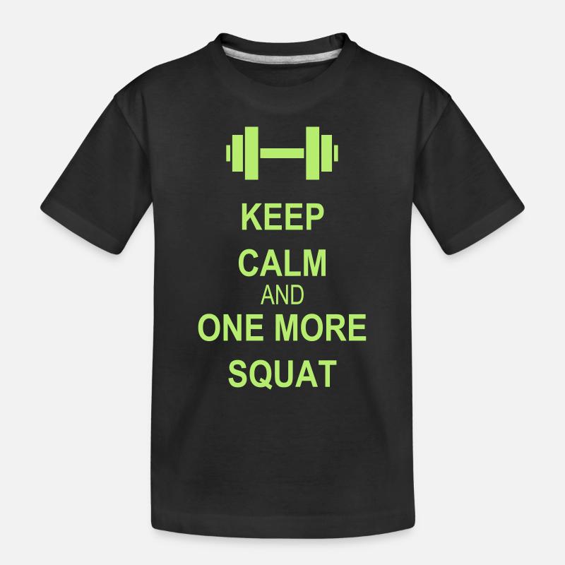 Keep calm and squat - T-shirt bio Premium Enfant - noir