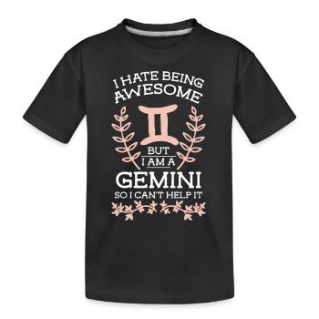 Zodiac sign May Date of birth - Kids' Premium Organic T-Shirt - black - Front