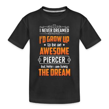 Piercer Douleur Humour - T-shirt bio Premium Enfant - noir - Devant