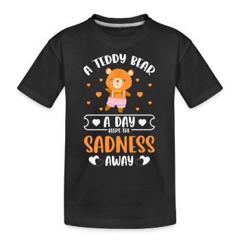 Ours Enfance Enfants Mignon - T-shirt bio Premium Enfant - noir - Devant