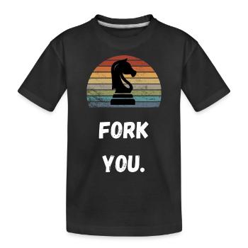 Schach Trend Chess Cheating Meme Queens Gambit - T-shirt bio Premium Enfant - noir - Devant