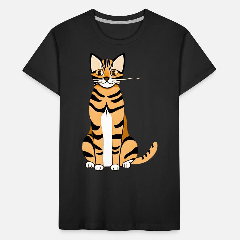 Leopard cat Kids' Premium Organic T-Shirt