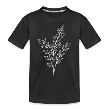 Florist Flower Plant Nature Gardener - Kids' Premium Organic T-Shirt - black - Front