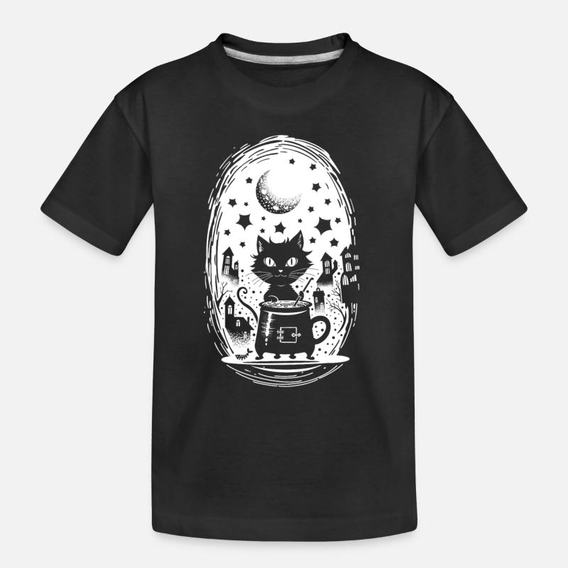 Potion magique de chat - T-shirt bio Premium Enfant - noir
