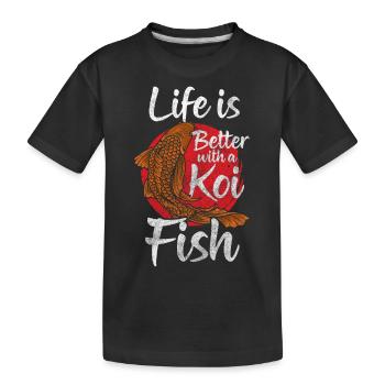 Aquarium Meer Schwimmen Meeresbewohner - Kinder Premium Bio T-Shirt - Schwarz - Vorne