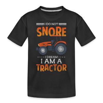 Tracteur Fixation Tracteur Vie à la campagne - T-shirt bio Premium Enfant - noir - Devant