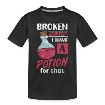 Potion de guérison Herbal Medicine Shaman en bonne santé - T-shirt bio Premium Enfant - noir - Devant