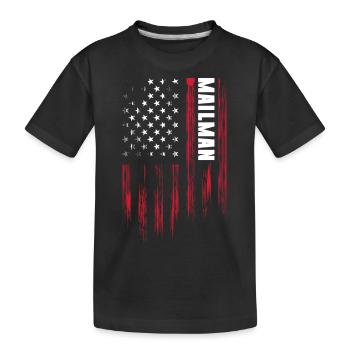 Service de messagerie d’expédition de livraison de facteur - T-shirt bio Premium Enfant - noir - Devant