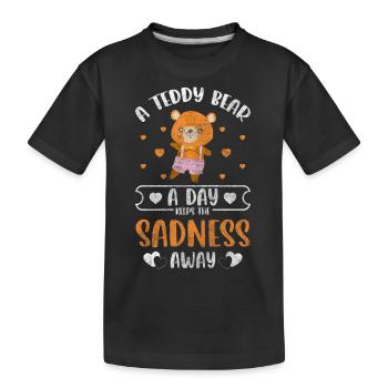 Teddy Enfants Enfance Famille - T-shirt bio Premium Enfant - noir - Devant