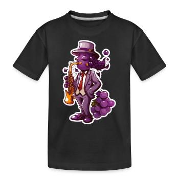 Confiture de raisin - T-shirt bio Premium Enfant - noir - Devant