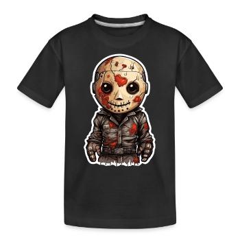 Kinder Jason Halloween - Kinder Premium Bio T-Shirt - Schwarz - Vorne