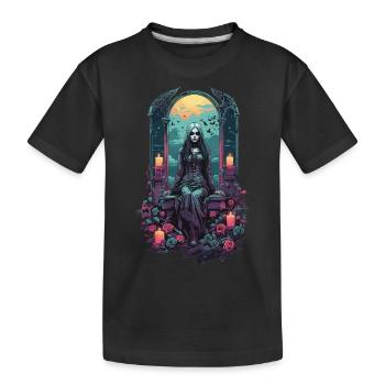 Occult Gothic Witch Magical Gloomy Halloween - Kids' Premium Organic T-Shirt - black - Front