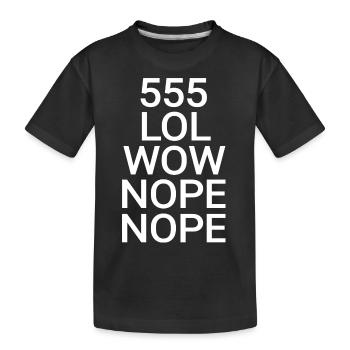 Verbal Wörter Aneinanderreihung - Kinder Premium Bio T-Shirt - Schwarz - Vorne