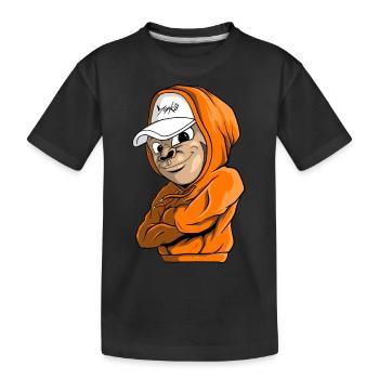monkä Cool Boy Affe - Kinder Premium Bio T-Shirt - Schwarz - Vorne