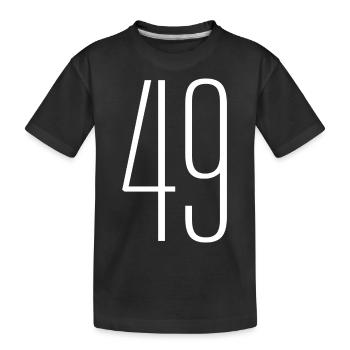 49 - Kinder Premium Bio T-Shirt - Schwarz - Vorne