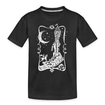 Conte de fées de Raiponce - T-shirt bio Premium Enfant - noir - Devant