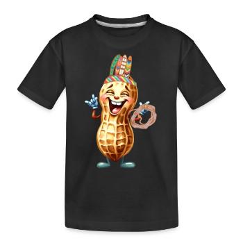 Peanut Wild West Child Kids Peanuts Nut - Kids' Premium Organic T-Shirt - black - Front