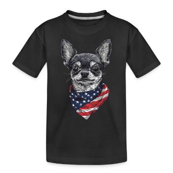 Chihuahua - Kinder Premium Bio T-Shirt - Schwarz - Vorne