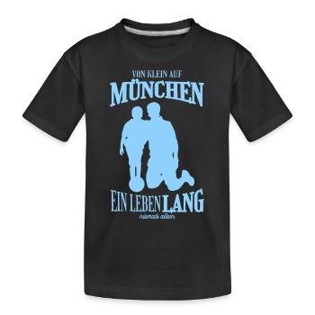 Munich Football Family Gift - Kids' Premium Organic T-Shirt - black - Front