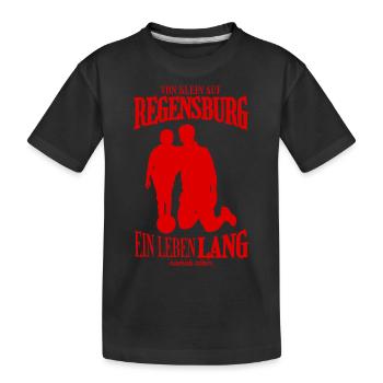 Cadeau Tradition du football de Ratisbonne - T-shirt bio Premium Enfant - noir - Devant