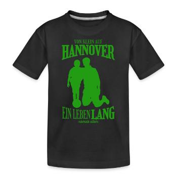 Cadeau de la tradition du football de Hanovre - T-shirt bio Premium Enfant - noir - Devant